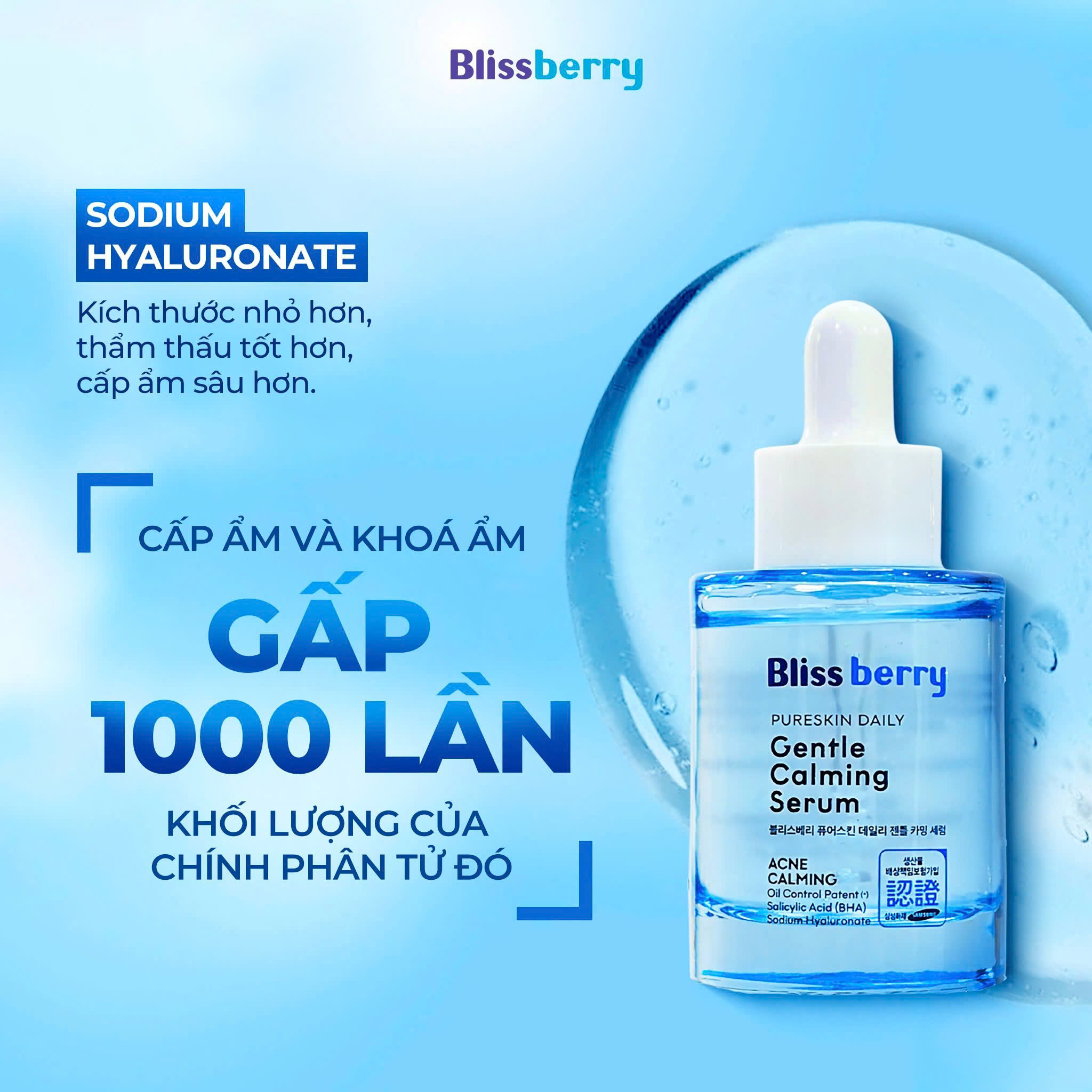 Serum BHA cấp ẩm kiềm dầu Blissberry 30ml - Ảnh 5