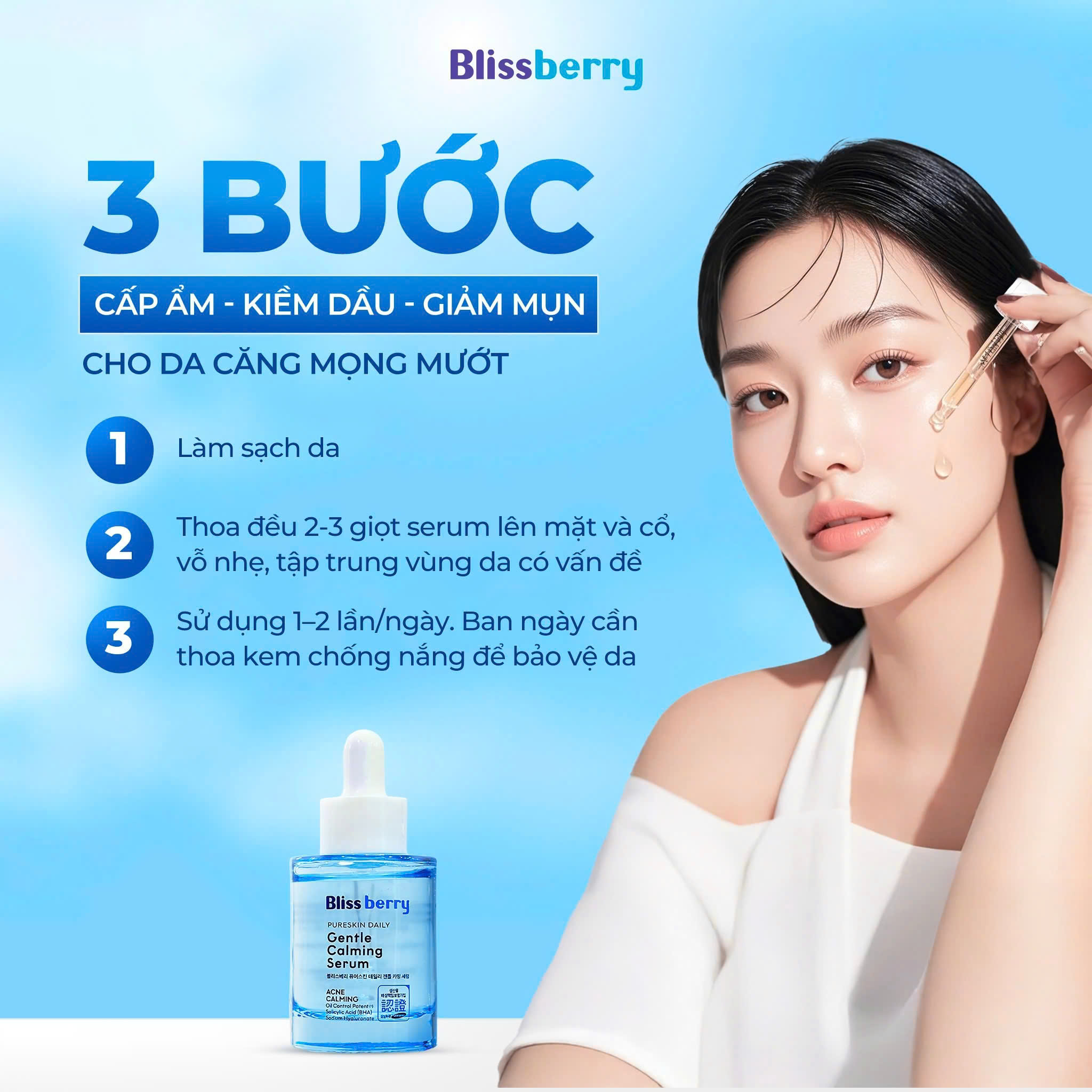Serum BHA cấp ẩm kiềm dầu Blissberry 30ml - Ảnh 6