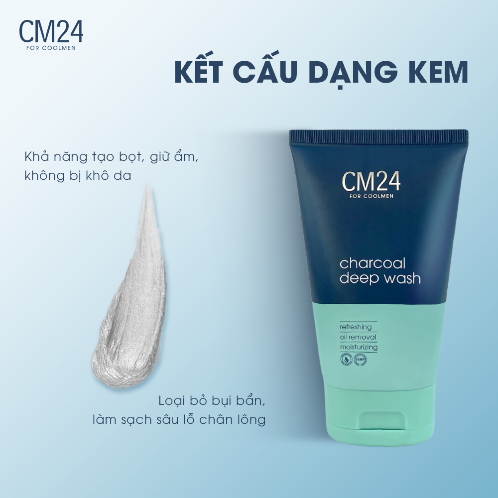 Sữa rửa mặt cho nam sạch sâu CM24 100g - Ảnh 3