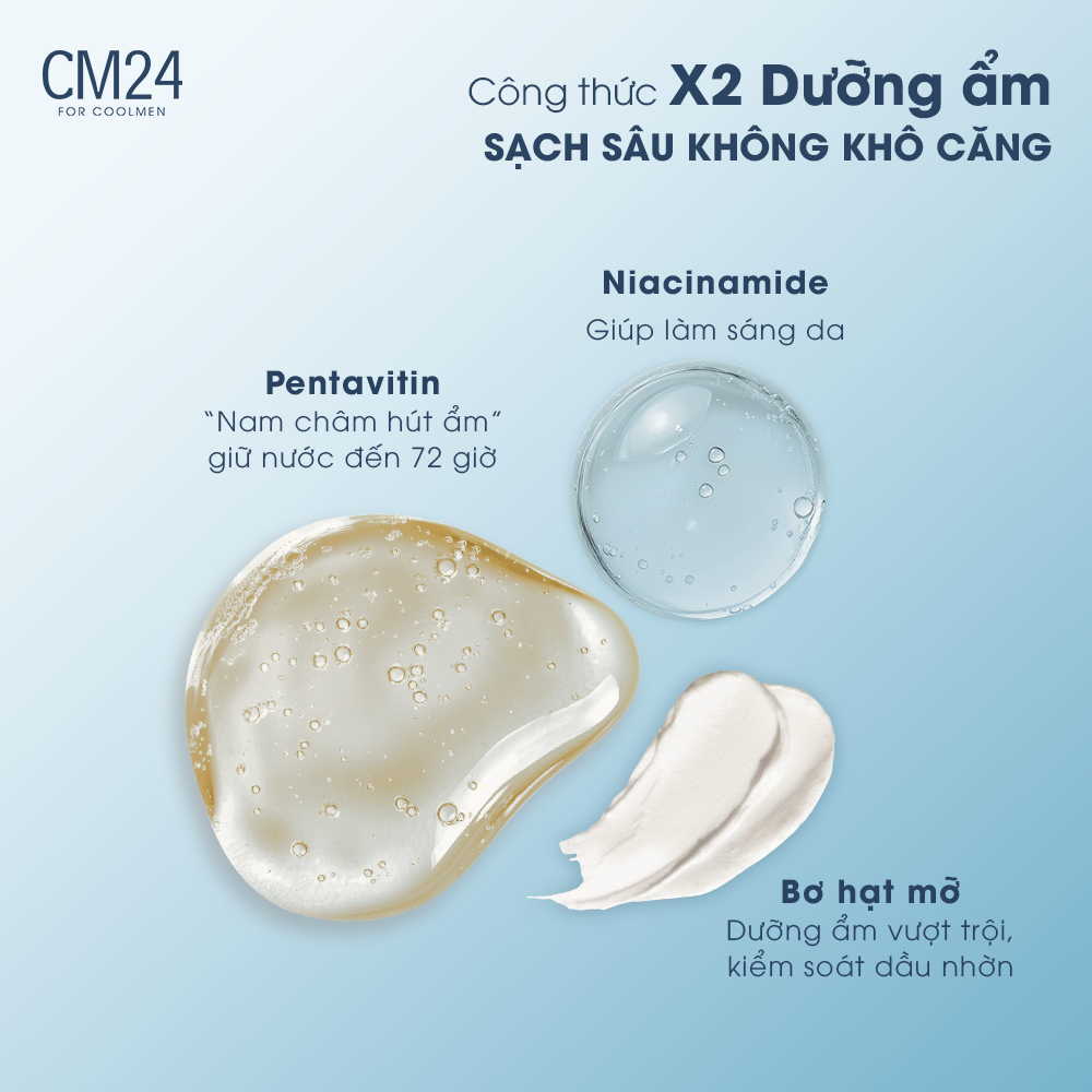 Sữa rửa mặt cho nam sạch sâu CM24 100g - Ảnh 4