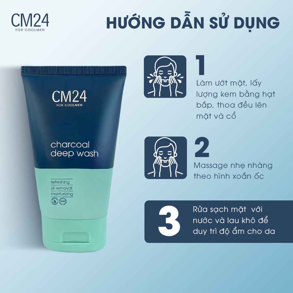 Sữa rửa mặt cho nam sạch sâu CM24 100g - Ảnh 5